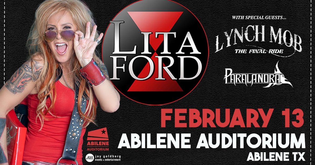 Lita Ford - with special guests, Lynch Mob and Paralandra