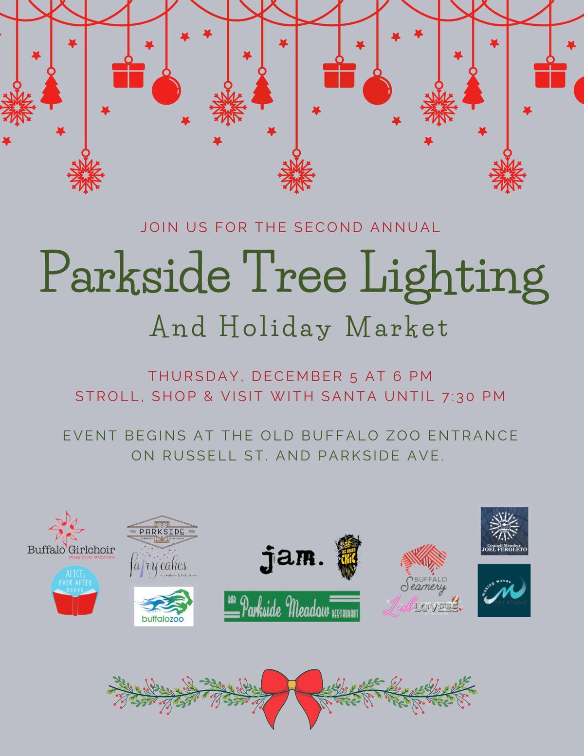 Parkside Tree Lighting and Holiday Market