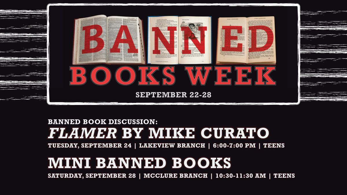 Mini Banned Books @ McClure Branch 