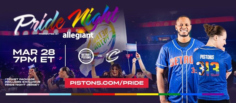 Pride Night At the Piston's Game 