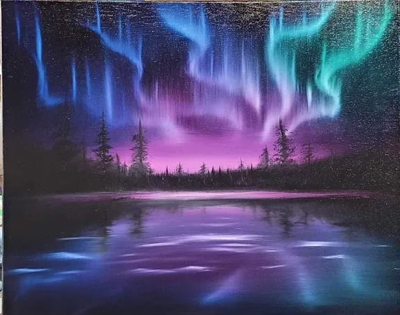 Northern Lights Paint Night