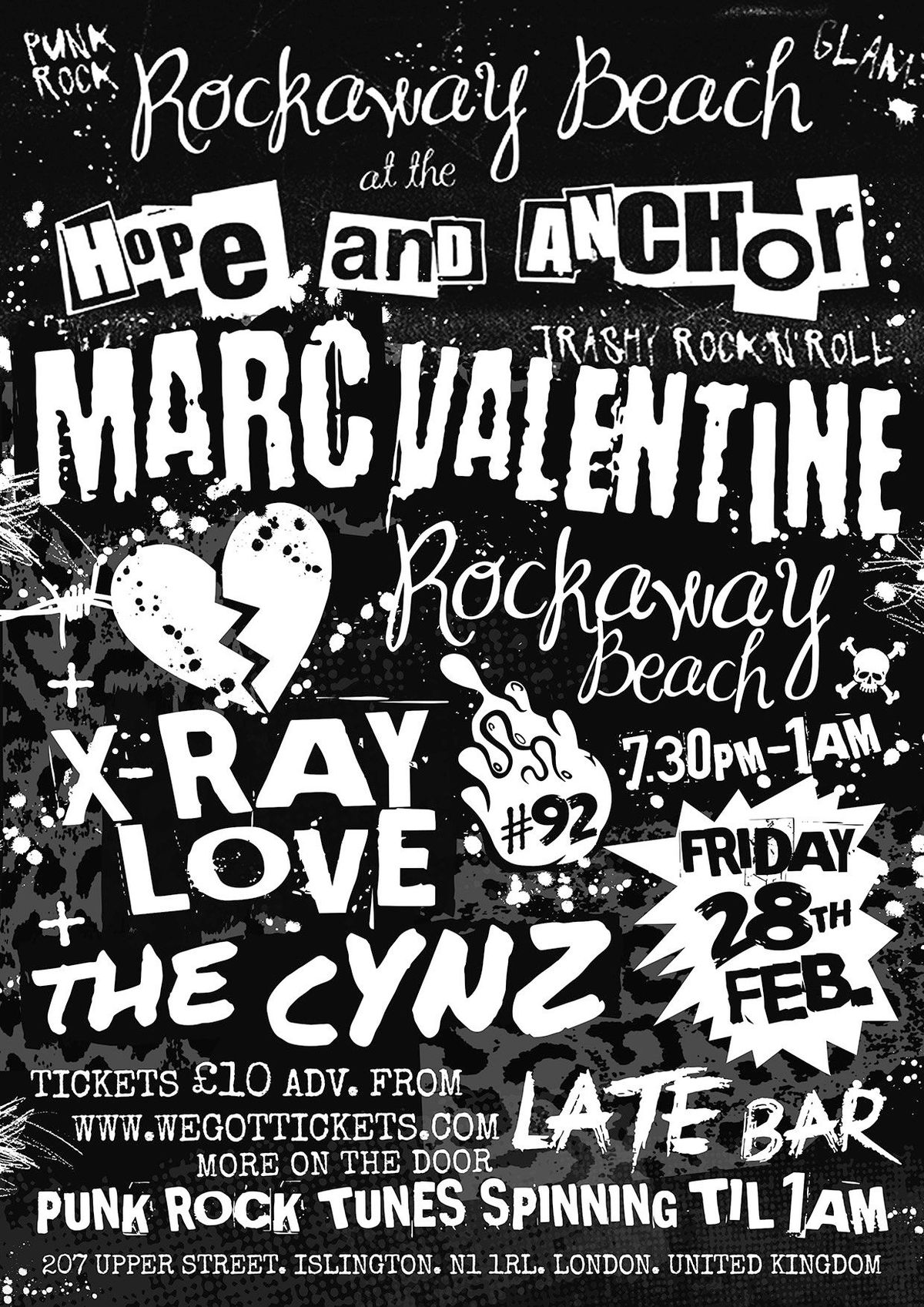 Rockaway Beach #92 Marc Valentine,X-Ray Love ,The Cynz