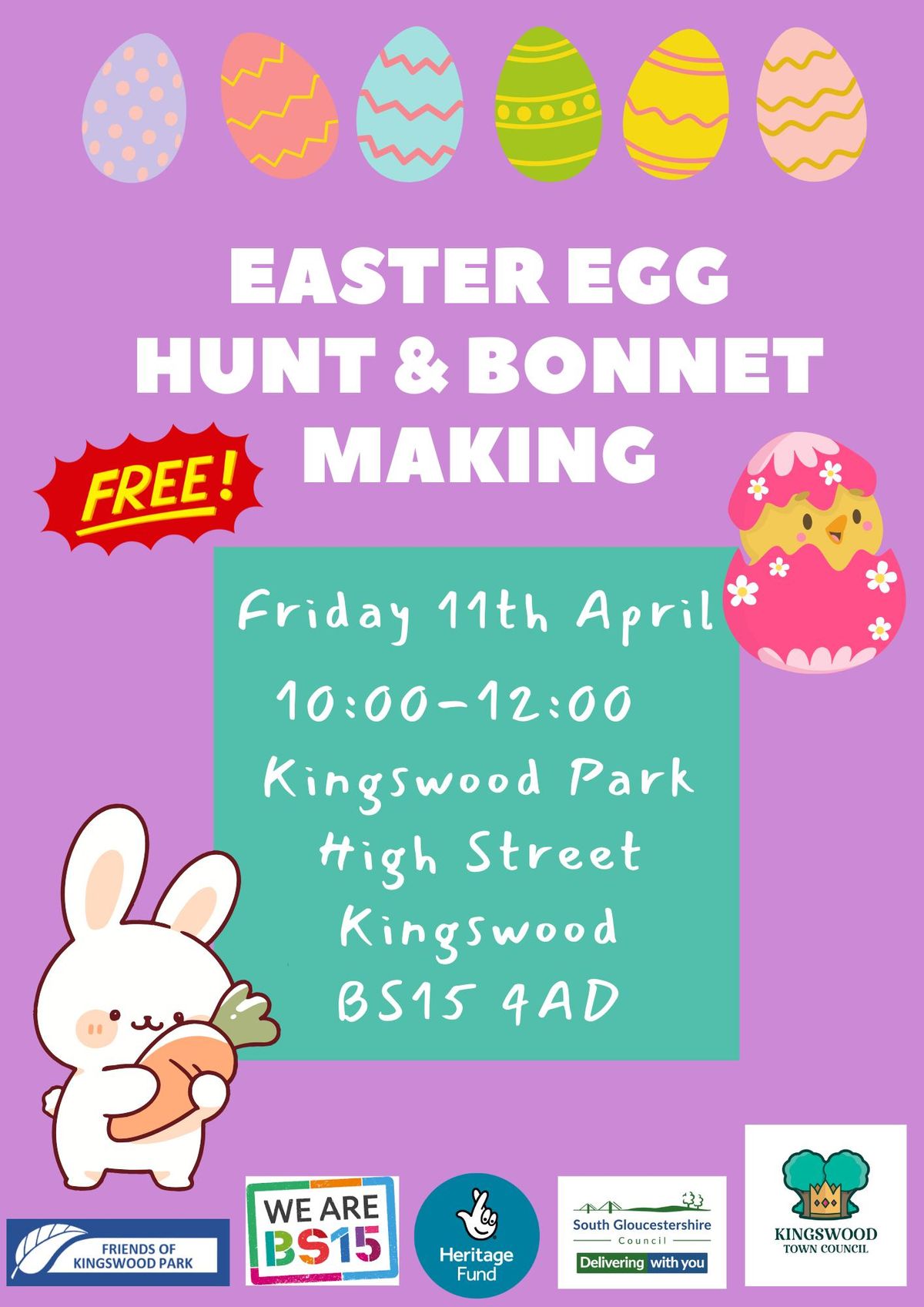 Easter egg hunt & bonnet making 