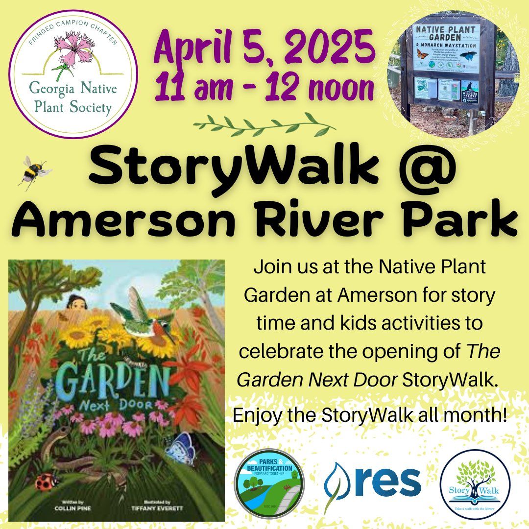 StoryWalk Opening at the Native Plant Garden at Amerson River Park