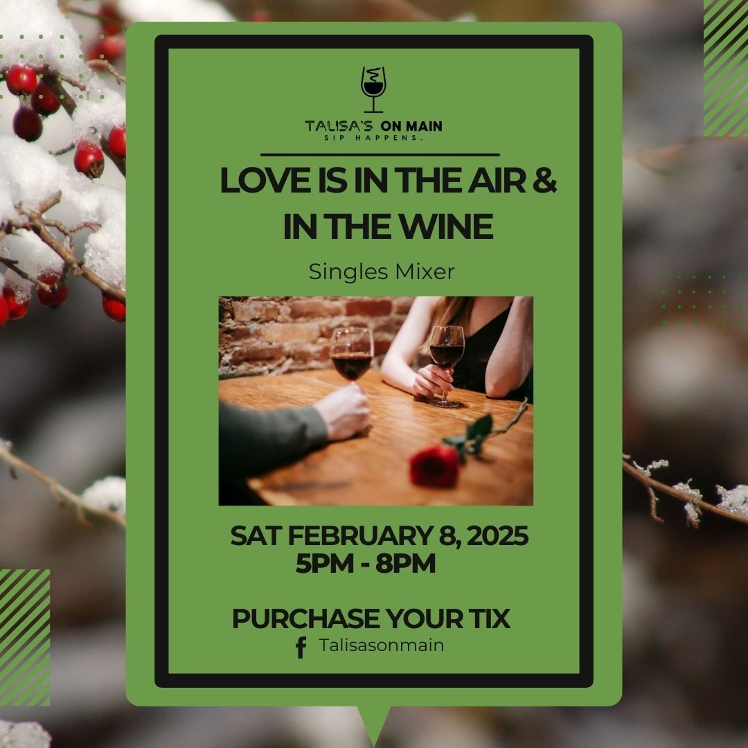 A singles mixer: Love is in air.... and in the wine.