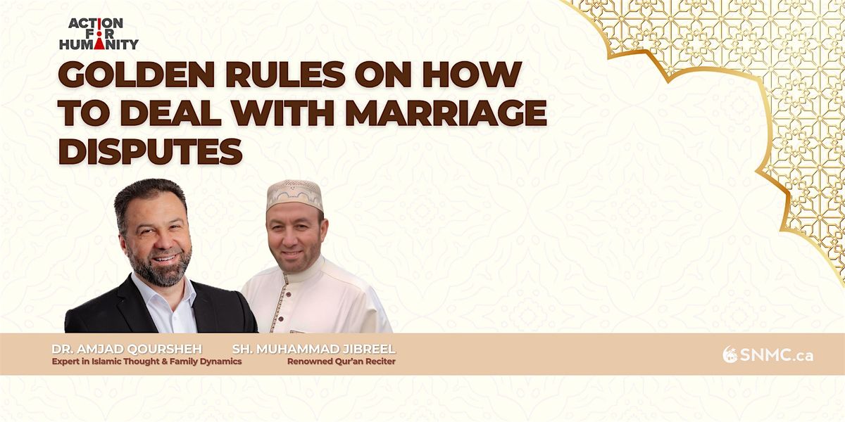 Golden Rules on how to deal with marriage disputes