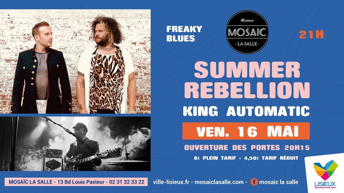 CONCERT - THE SUMMER REBELLION + KING AUTOMATIC