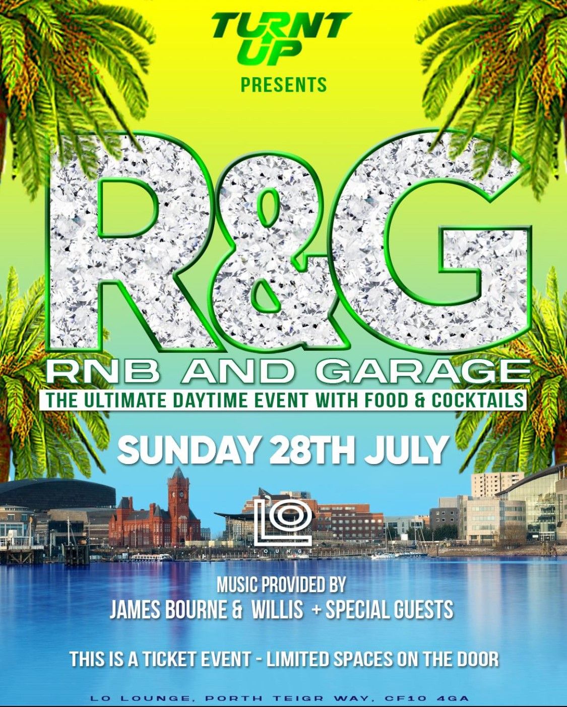 Turnt Up Presents R & G - RNB & Garage - The Ultimate Daytime Party!