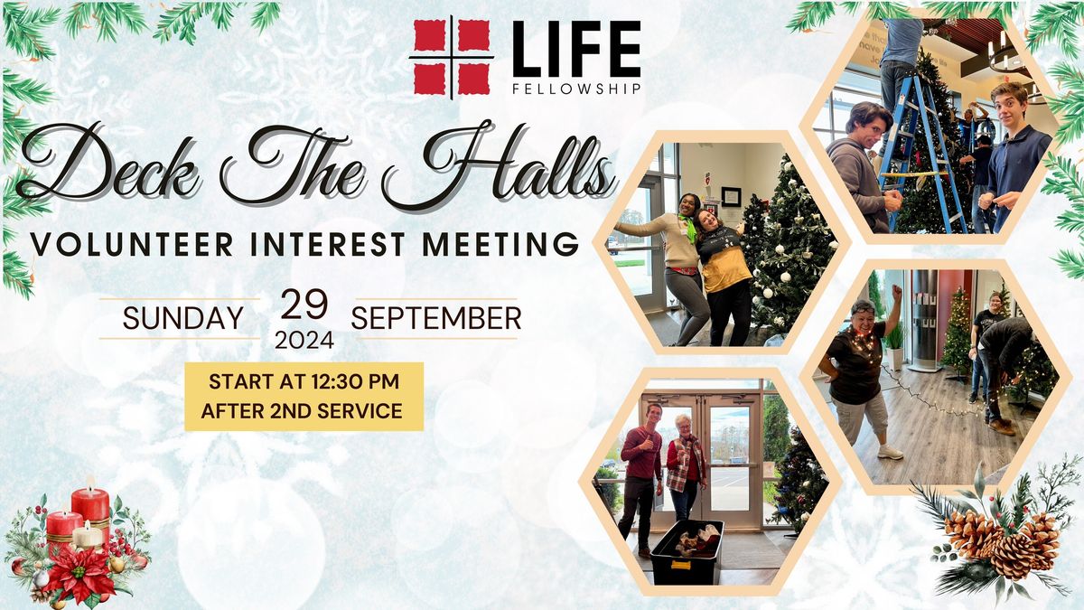 LIFE Christmas Decor Volunteer Meeting