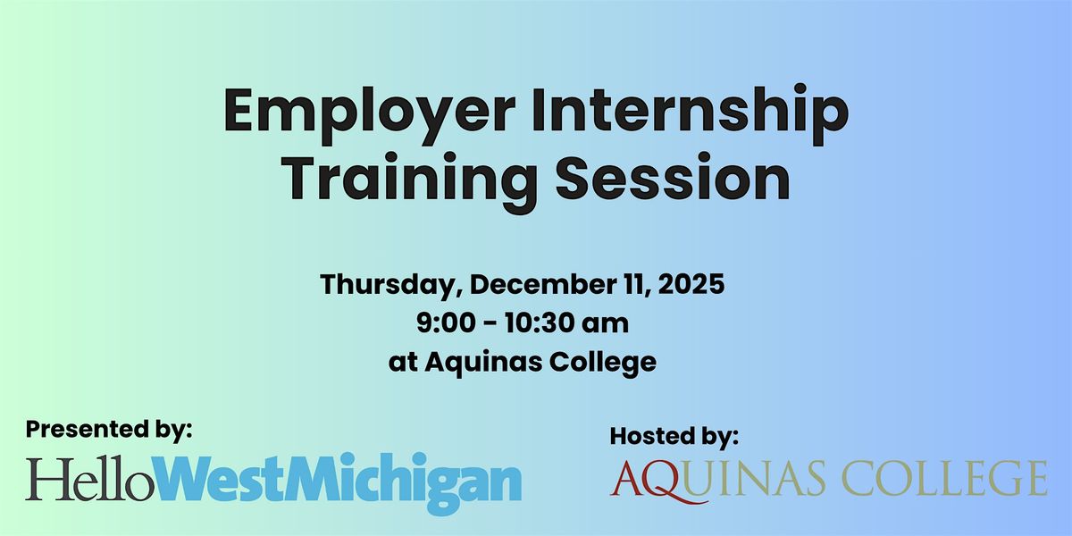 Employer Internship Training Session