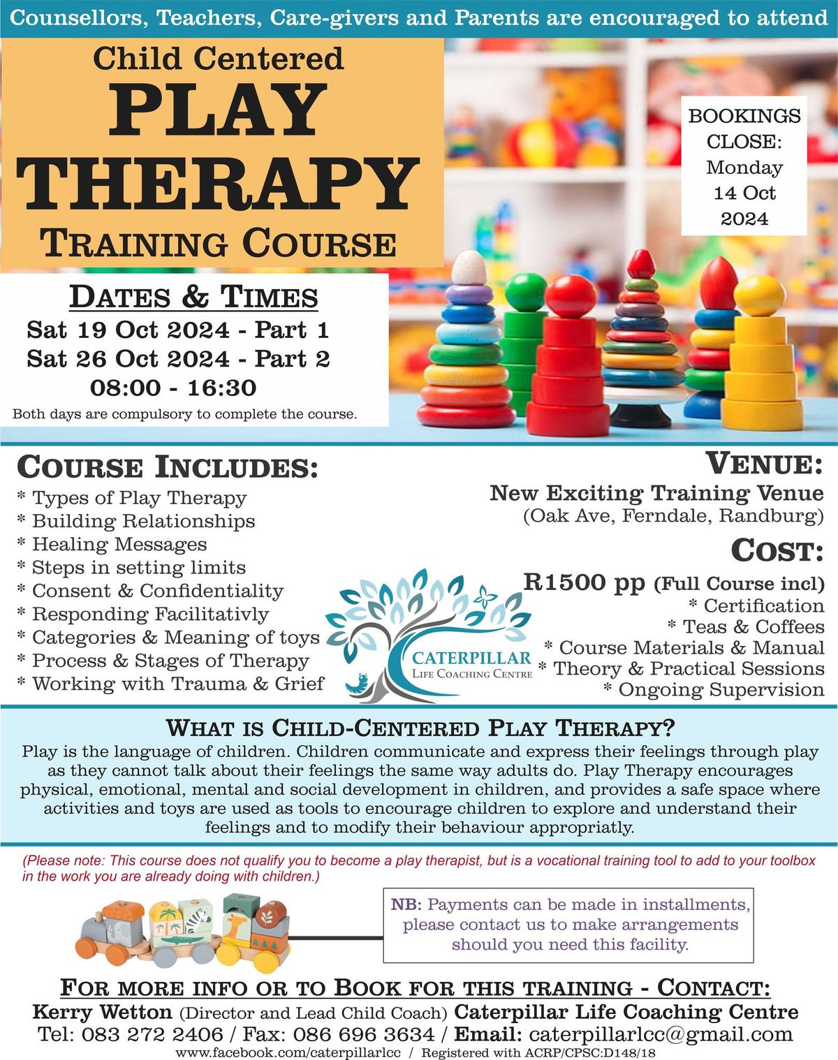 CHILD CENTERED PLAY THERAPY TRAINING COURSE