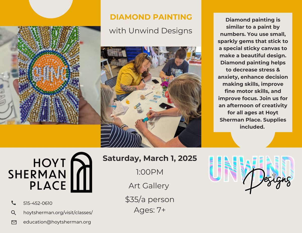 Class: Diamond Painting with Unwind Designs