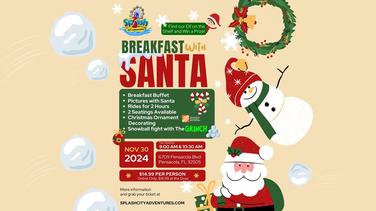 Breakfast with Santa at Splash City Adventures