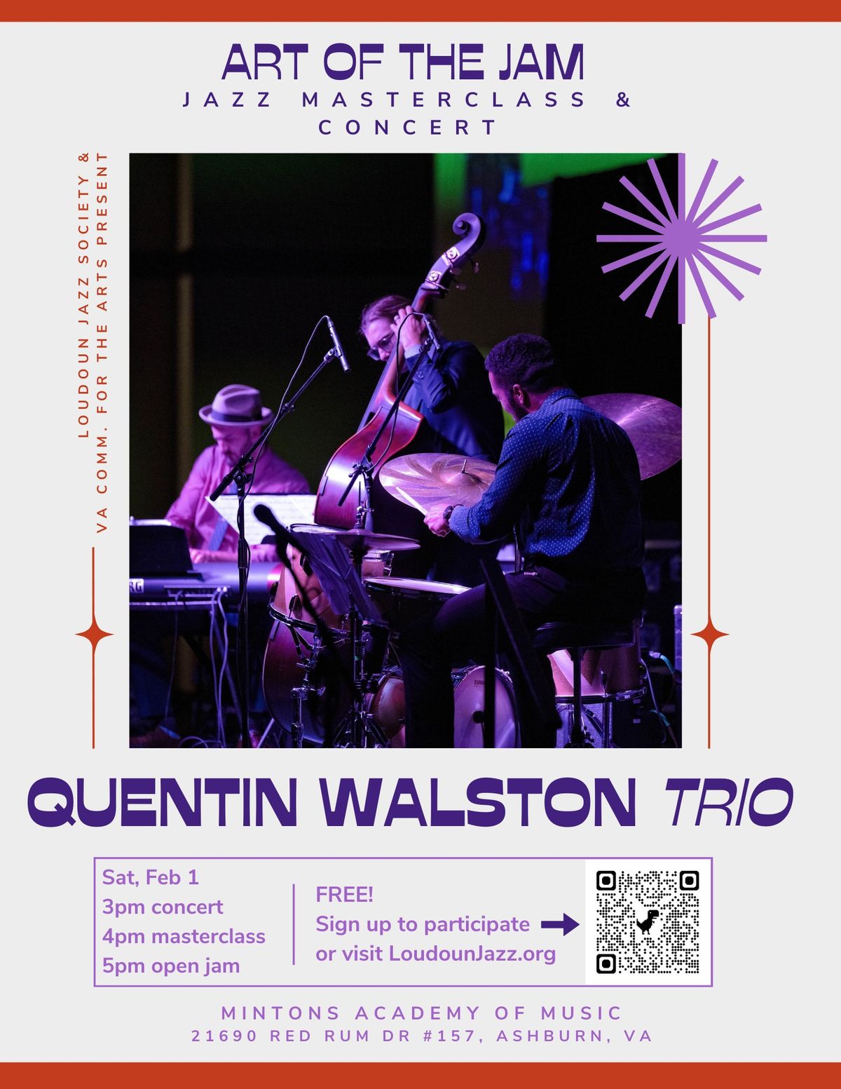 Quentin Walston Trio - Art of the Jam masterclass and performance