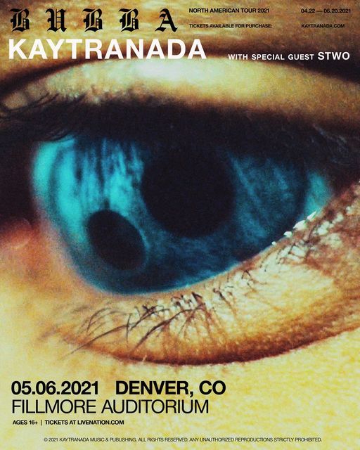 NEW DATE - Kaytranada at Fillmore Auditorium - Denver