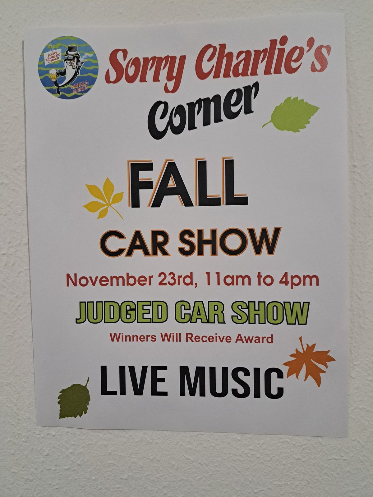 Car Show with live music by CAT 4