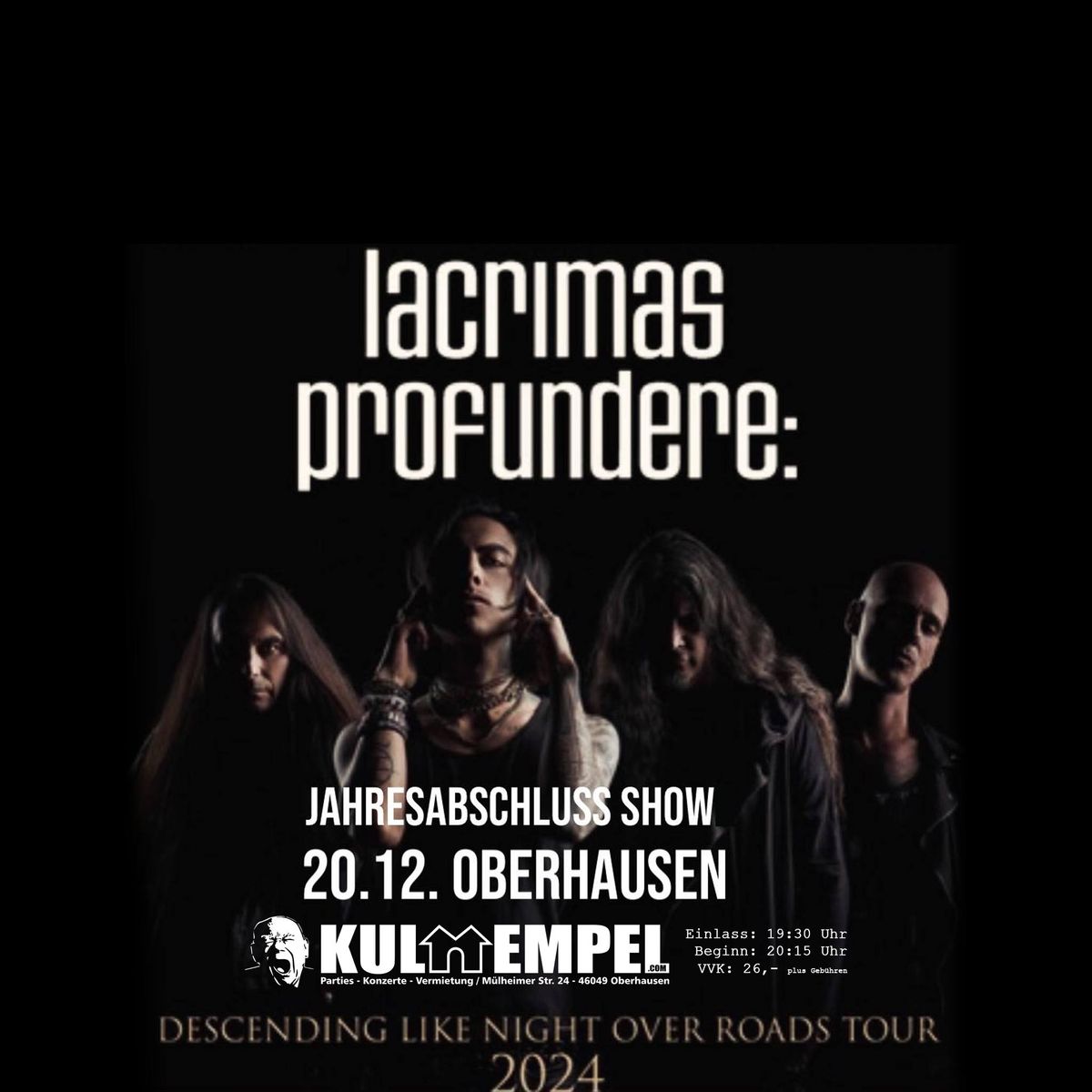 LACRIMAS PROFUNDERE: Jahresabschluss Show Oberhausen