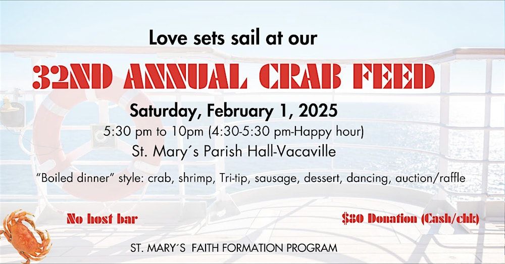 St. Mary's 32nd Annual Crab Feed