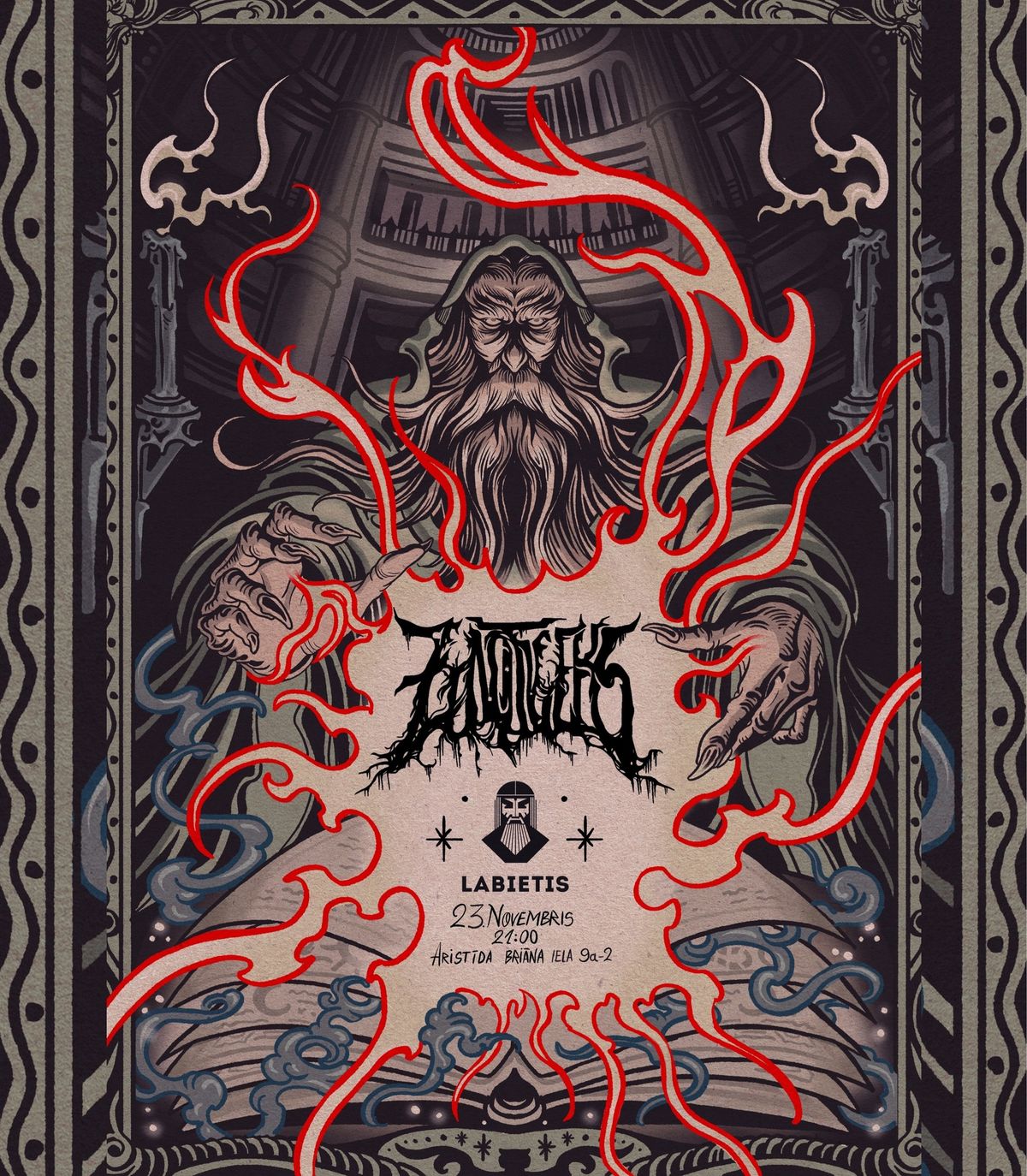 Doom metal grupas "Zintnieks" koncerts kult\u016brkrog\u0101