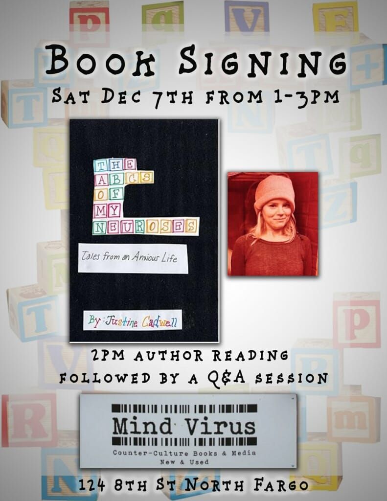 Justine Cadwell Book Signing: The ABCs of My Neuroses