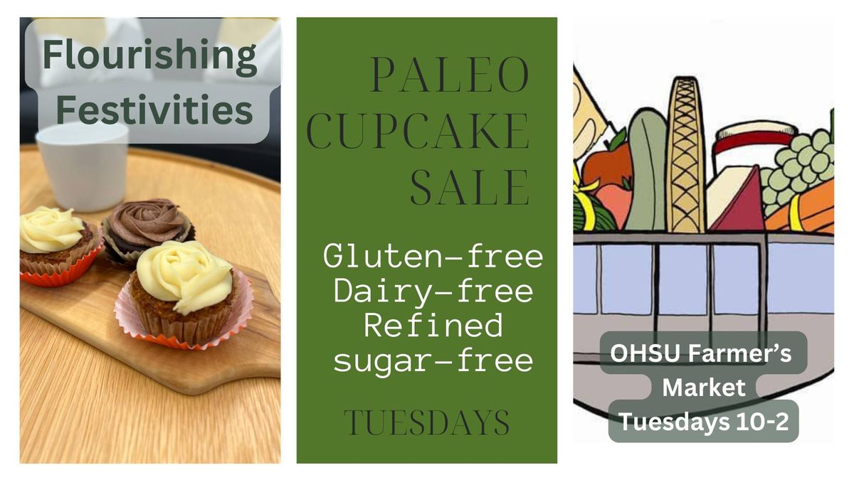 Paleo, gluten-free, dairy-free, refined sugar-free cupcake sale