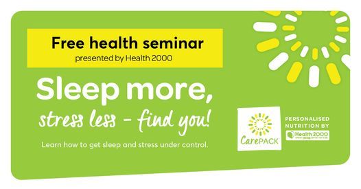 Sleep more, stress less - find you! (Remuera, Auckland)