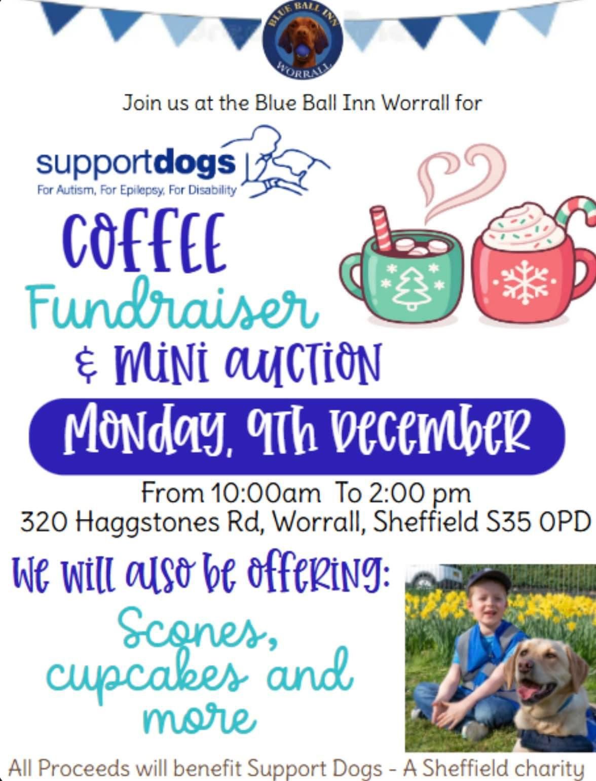 Coffee & Cake Fundraiser for Support Dogs