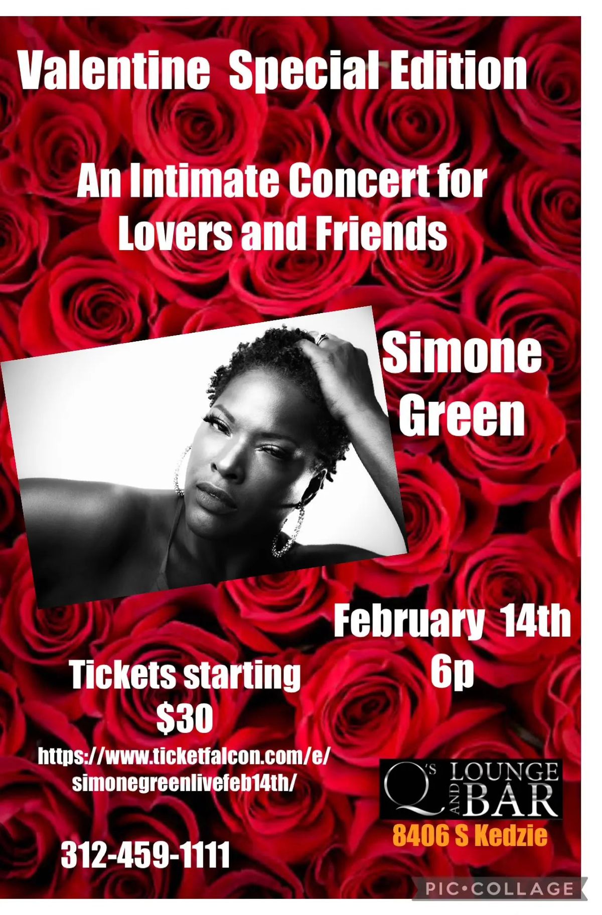 Simone Green Live: Lover's & Friends Valentine's Day Concert