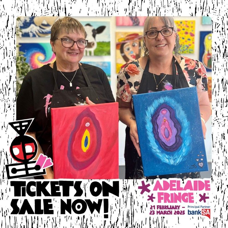 Adelaide Fringe 2025: Lips & Sips: A Vulva Paint & Sip