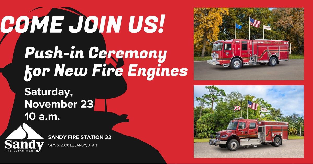 Push-in Ceremony for New Fire Engines