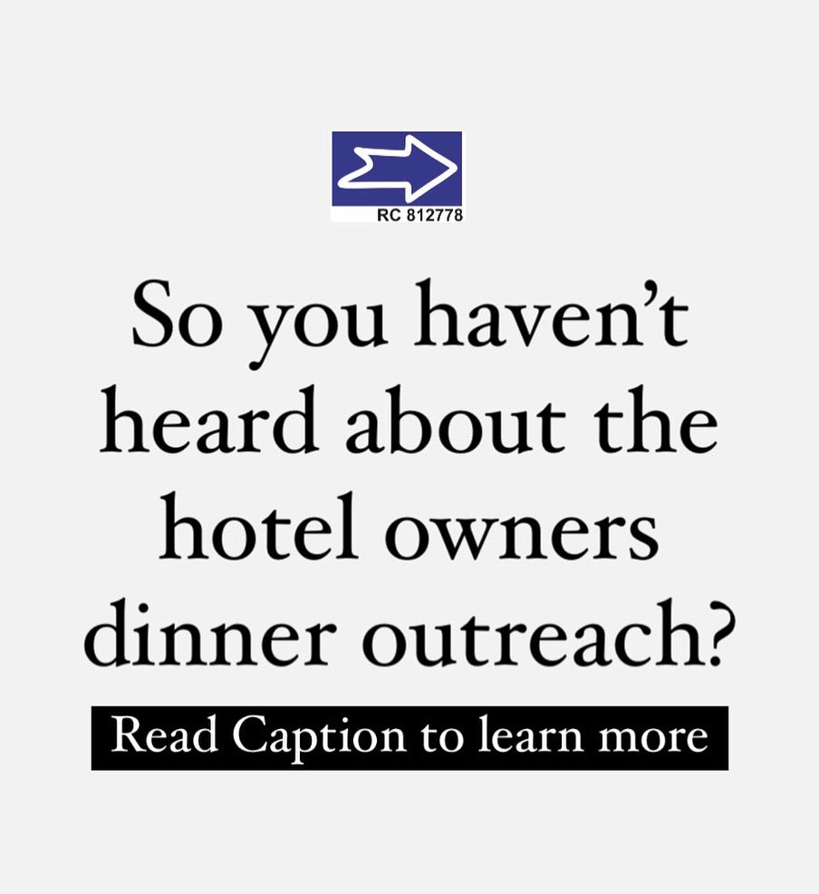 Hotel Manger\u2019s Dinner Outreach