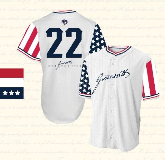 Button Replica Jersey Giveaway Stripers vs