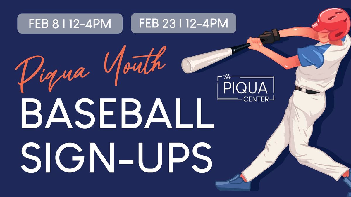 Piqua Youth Baseball Sign-Ups