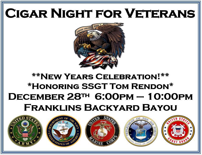 Cigar Night for Veterans - New Years Celebration!