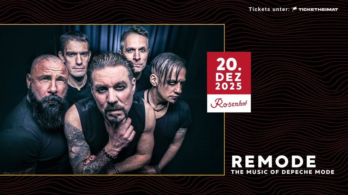 Remode - The Music of Depeche Mode \u2022 20.12.2025 \u2022 Rosenhof Osnabr\u00fcck