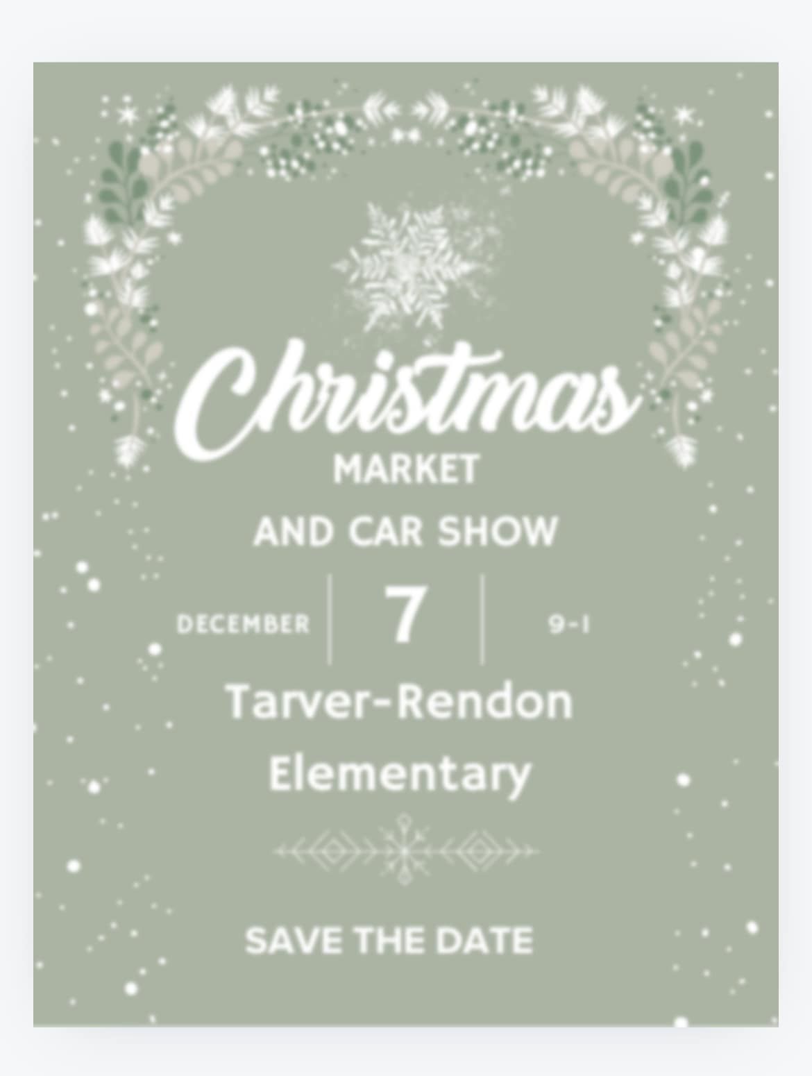 Christmas Market and Car Show