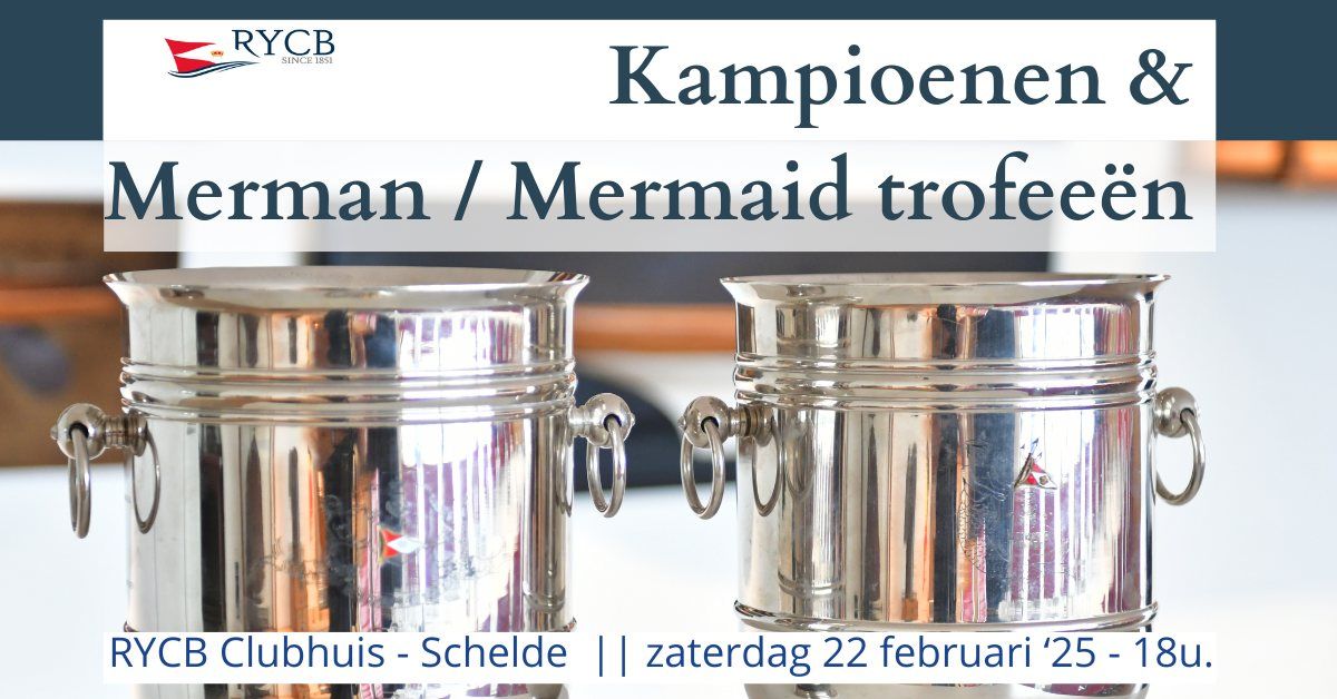 RYCB kampioenenviering - Merman & Mermaid trofee\u00ebn