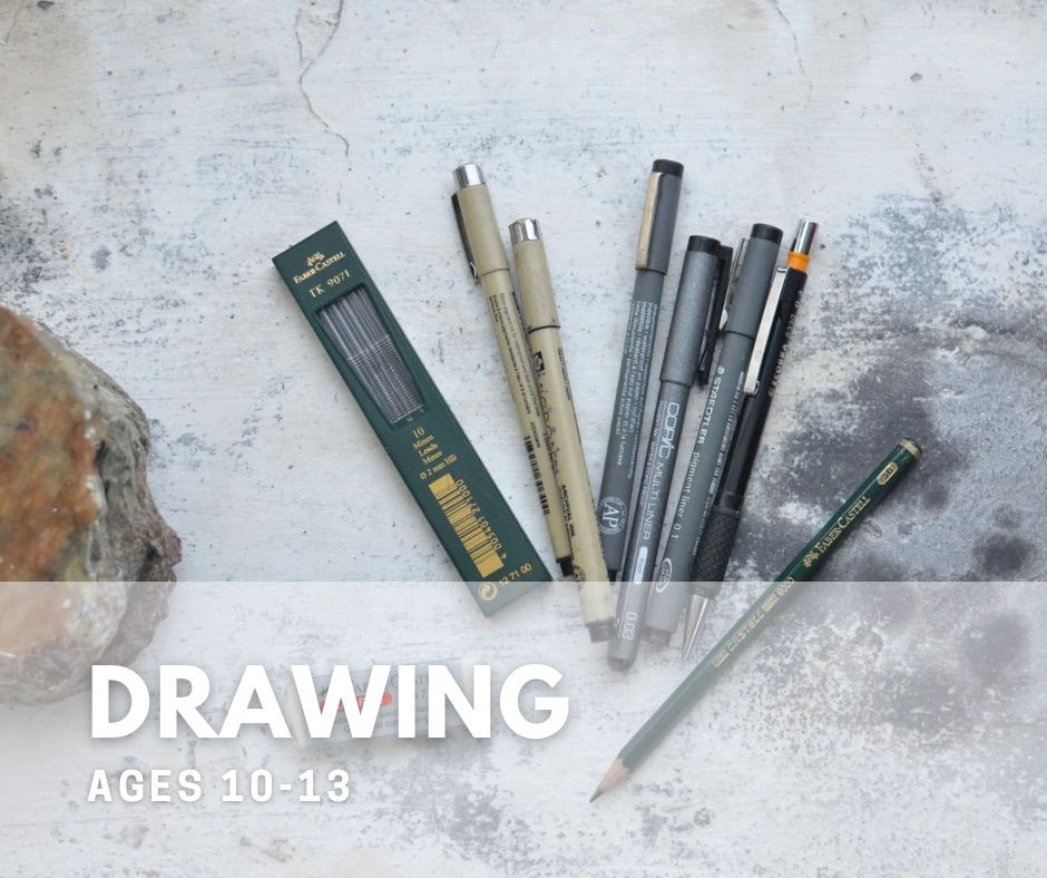 Youth Drawing Class for Ages 10-13