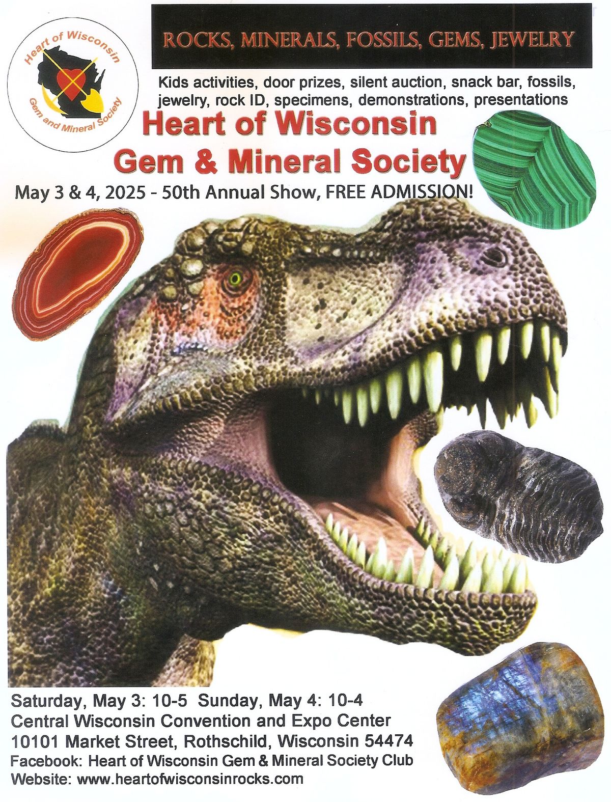 Heart of Wisconsin 50th Annual Gem and Mineral Show