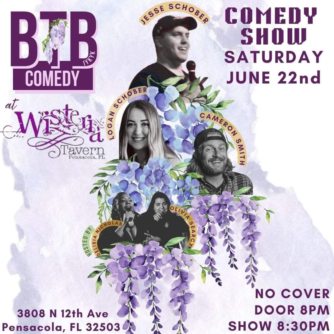 FREE Comedy night at Wisteria Tavern.