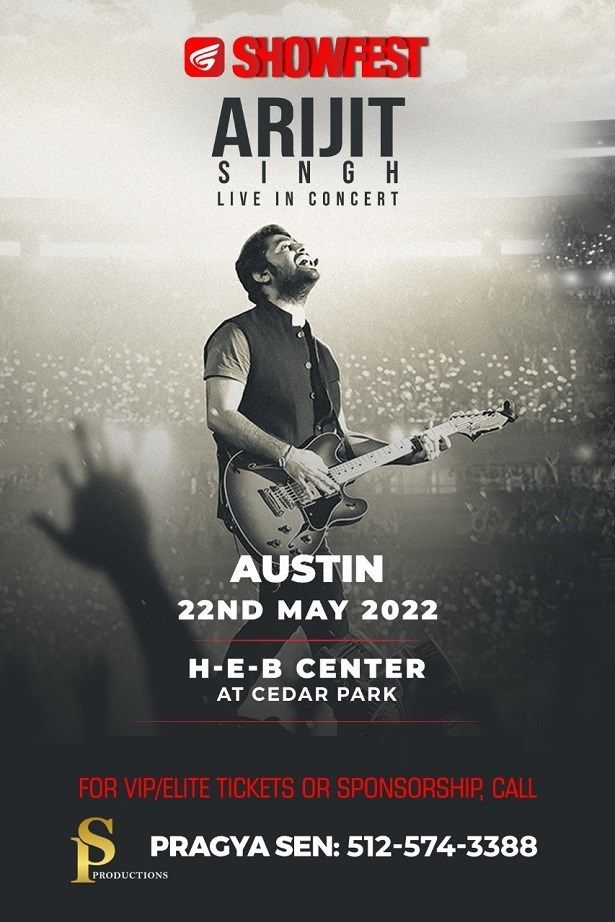 Arijit Singh Live Concert Austin 2022