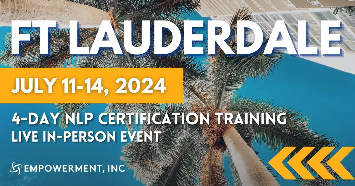 Integrative NLP Practitioner Certification\u00ae Training - Ft. Lauderdale, FL