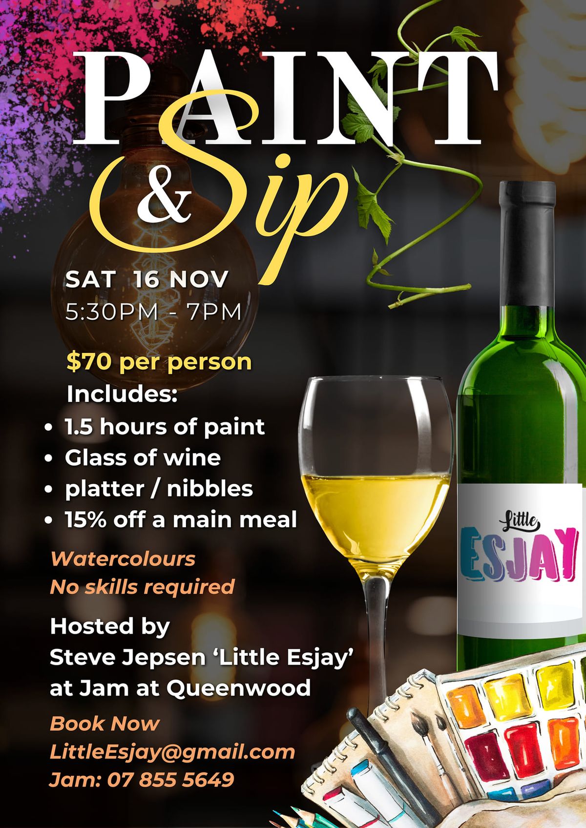 Paint & Sip at Jam Cafe