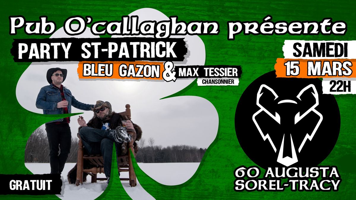 SAINT-PATRICK 2025 @ PUB O'CALLAGHAN - 18 ans et plus