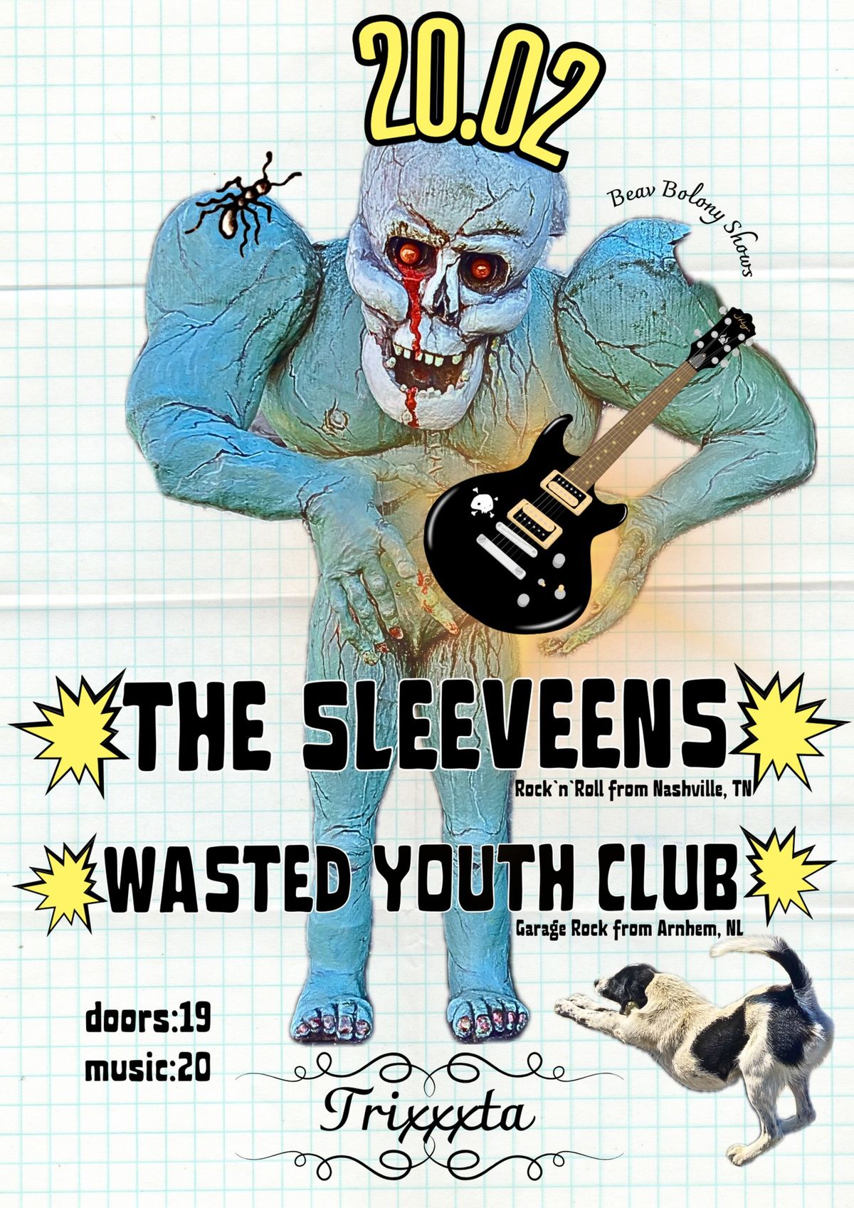 The Sleeveens (U.S.) + Wasted Youth Club (NL) @ Trixxxter