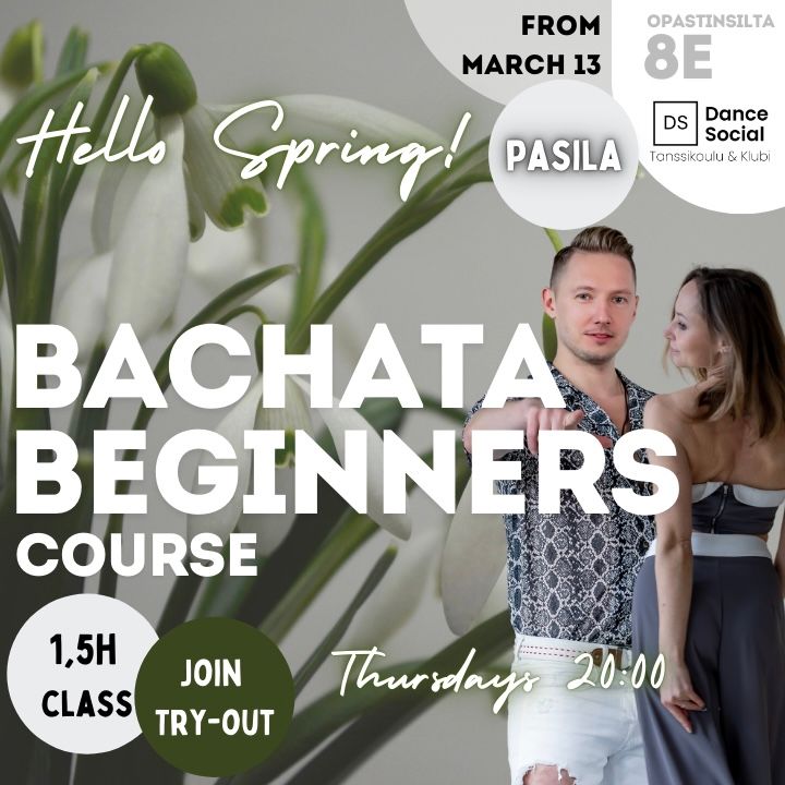 \ud83d\udd25 NEW! Bachata course for beginners (Pasila) \ud83d\udd25