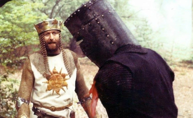 Monty Python and the Holy Grail at the Time! 