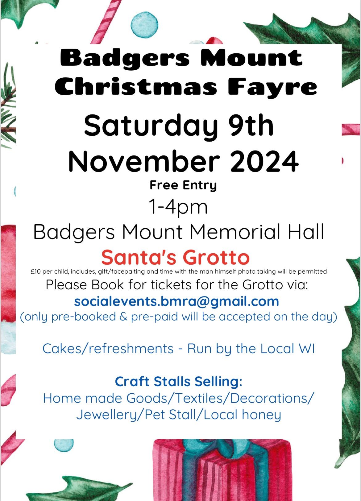 Badgers Mount Christmas Fair 