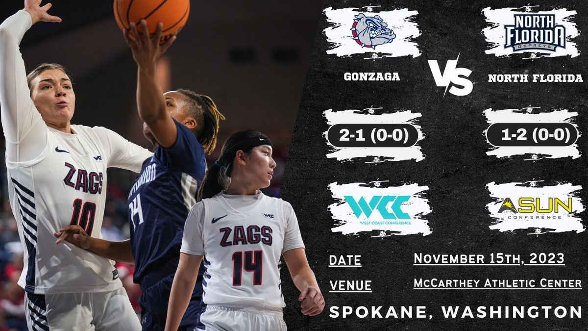 Gonzaga Bulldogs vs. North Florida Ospreys