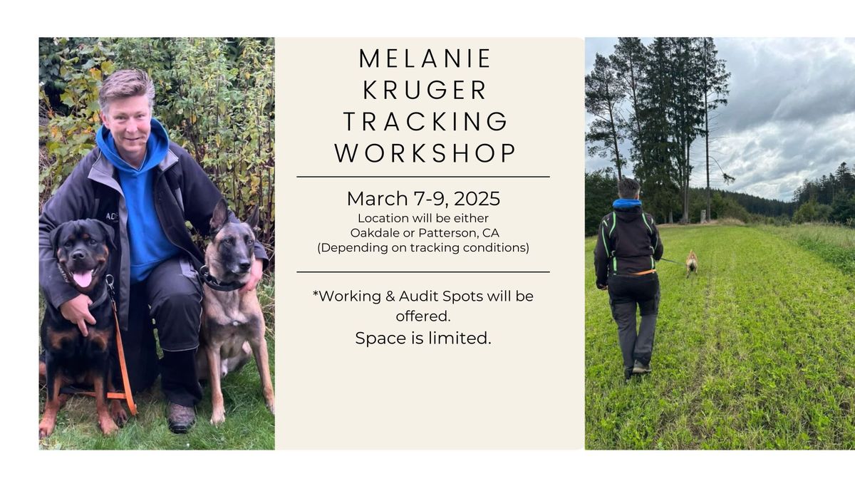 Melanie Kruger Tracking Workshop